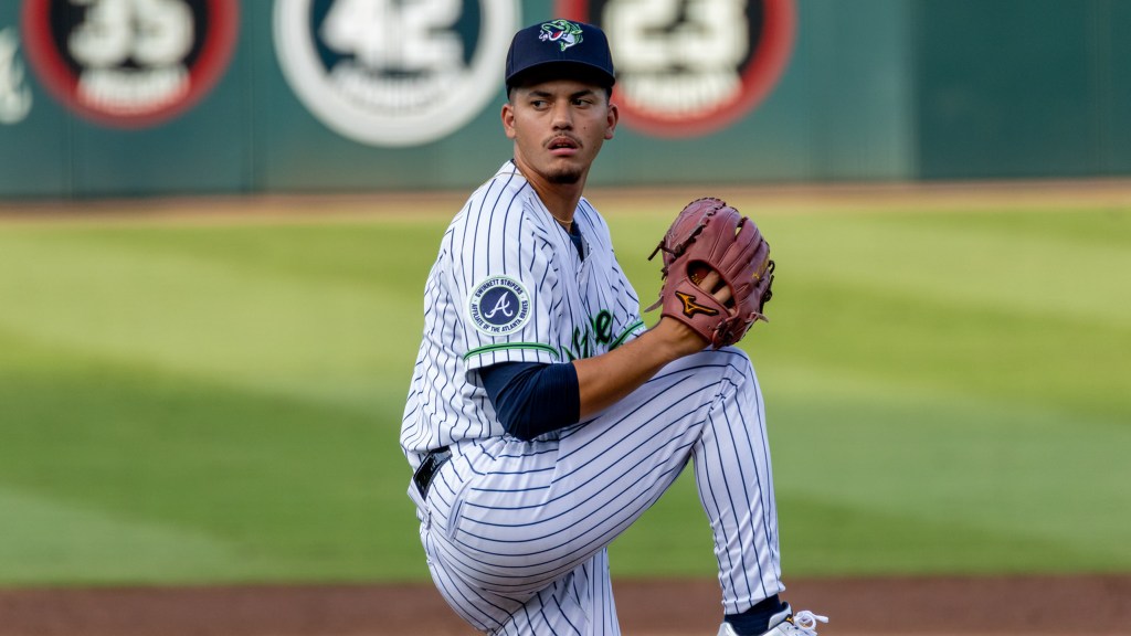 Herick Hernandez became the first Stripers pitcher to strike out 11 batters in a game this season on Wednesday night.