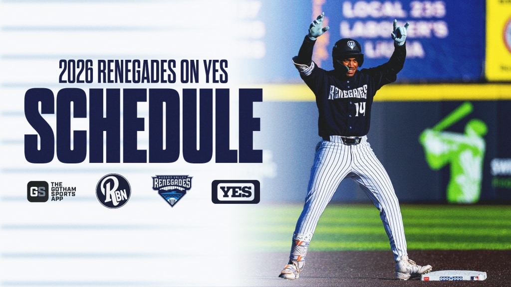 The YES Network and the Gotham Sports App will air five Renegades games in 2026.
