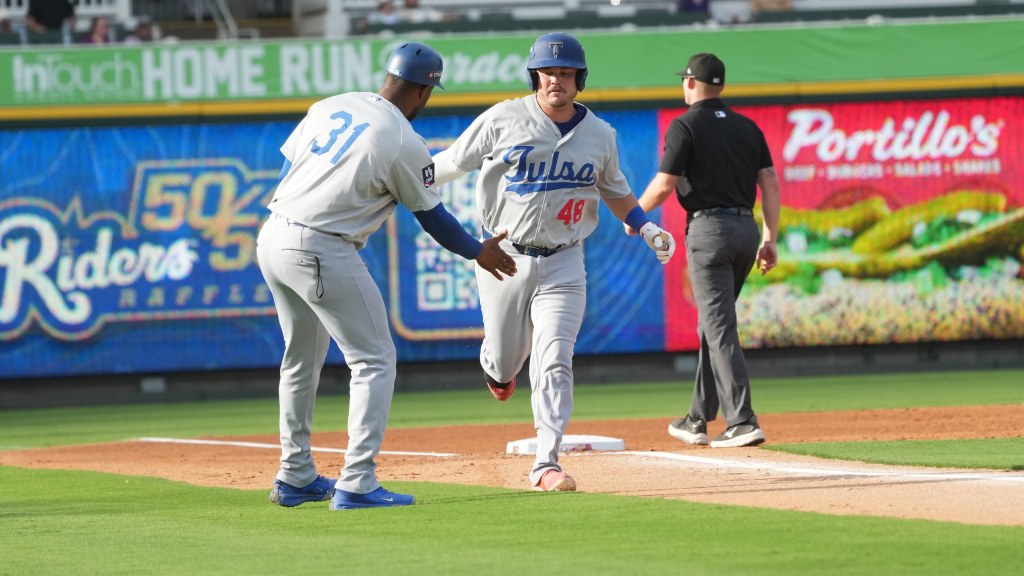 Hayden Gilliland's two-run homer helped to stake Tulsa to an early lead in Sunday's matchup with Frisco at Riders Field.