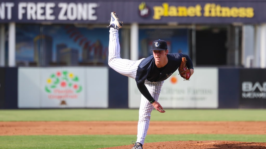Thatcher Hurd fires home during Wednesday's game against Fort Myers.