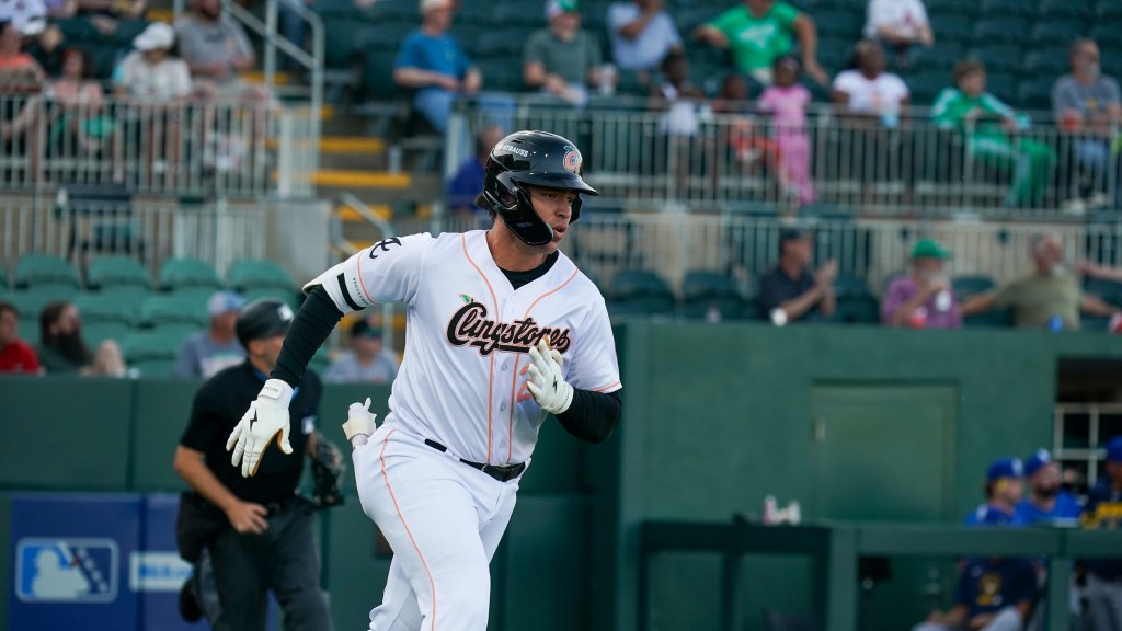 David McCabe crushed a home run in each game of the doubleheader on Wednesday.