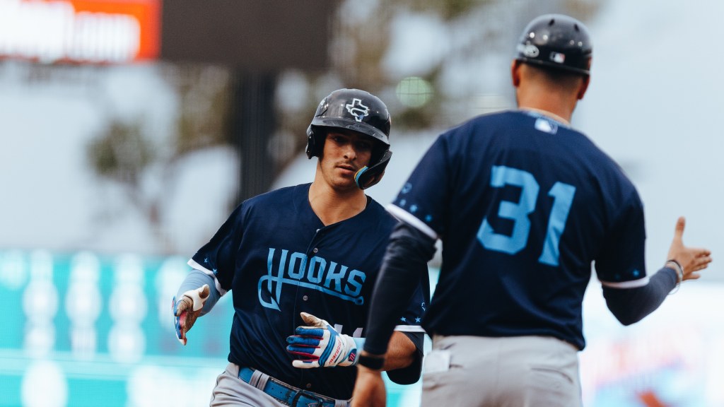 Jason Schiavone hit two home runs Tuesday night in Amarillo, giving him four homers in his last six games.
