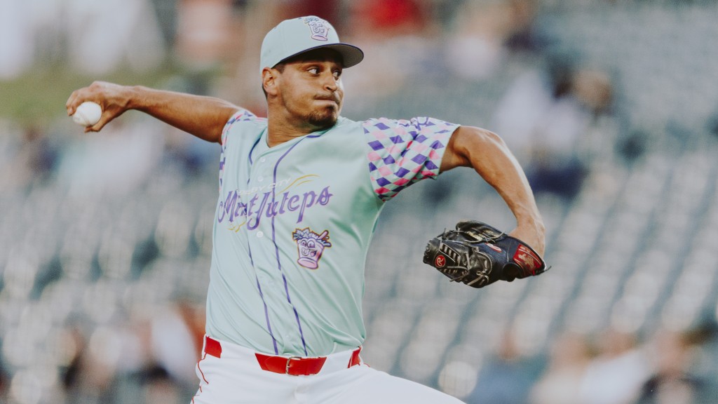 Julian Garcia fires home a pitch during Thunder at Louisville Slugger Field.