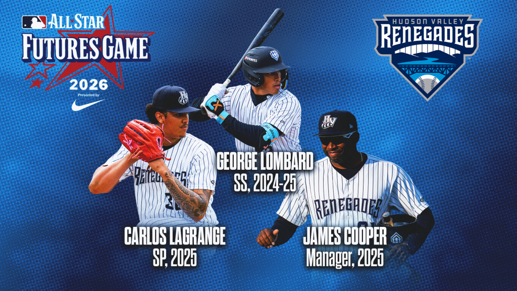 George Lombard, Jr., Carlos Lagrange and James Cooper will be representing the Renegades as alumni at the 2026 Futures Game.