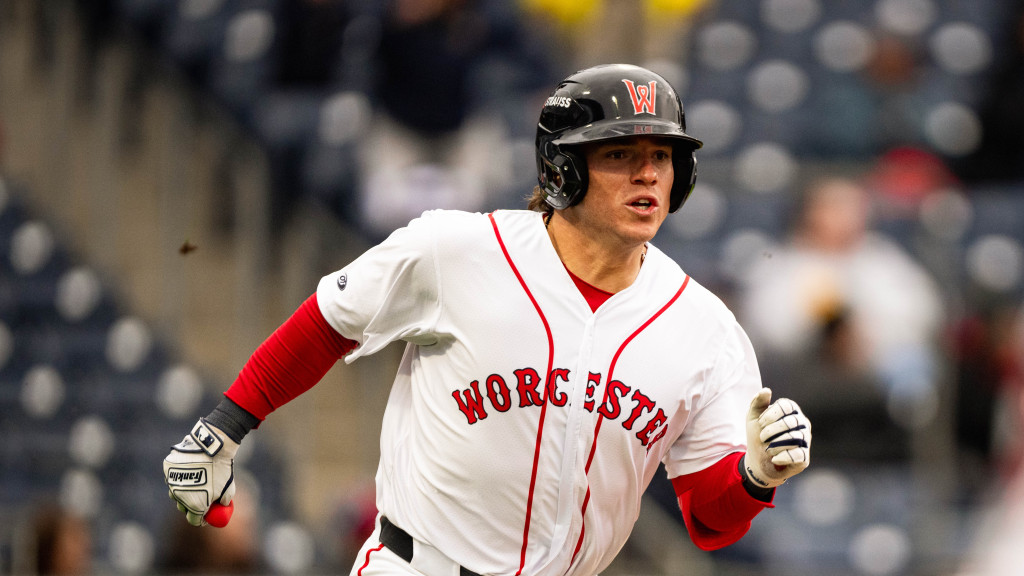 Nate Eaton tallied two hits, scored twice and drove in a run in the WooSox loss on Sunday