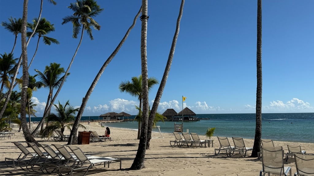 Sun shines on Juan Dolio beach.