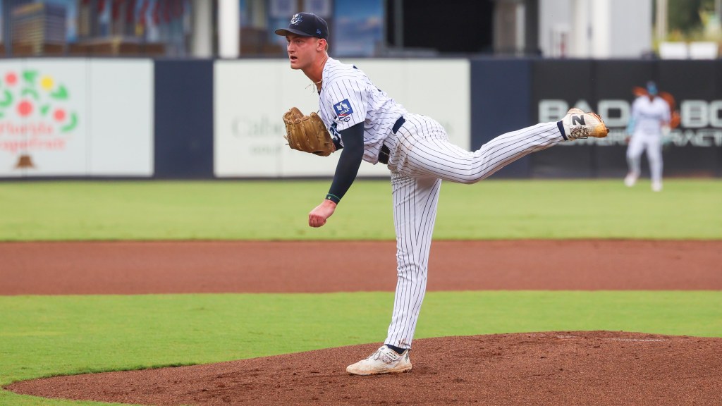 Justin West tossed five scoreless frames in Game 1 of the FSL Championship.