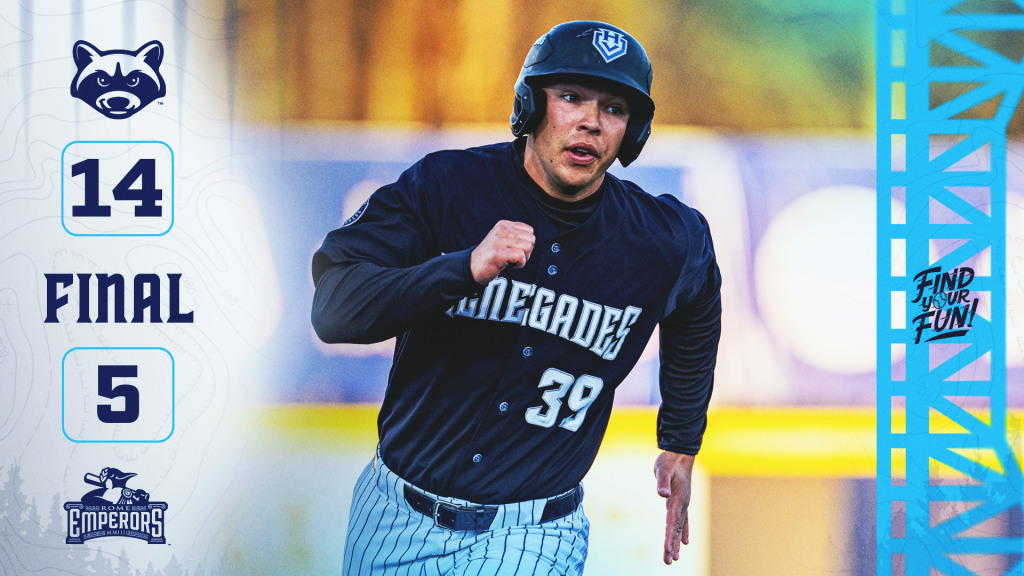 Kyle West homered and had four RBIs in the Renegades win at Rome.