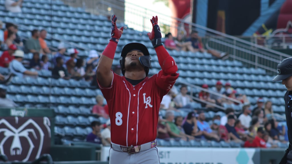 Michael Arroyo pointed to the sky after his first inning homer.
