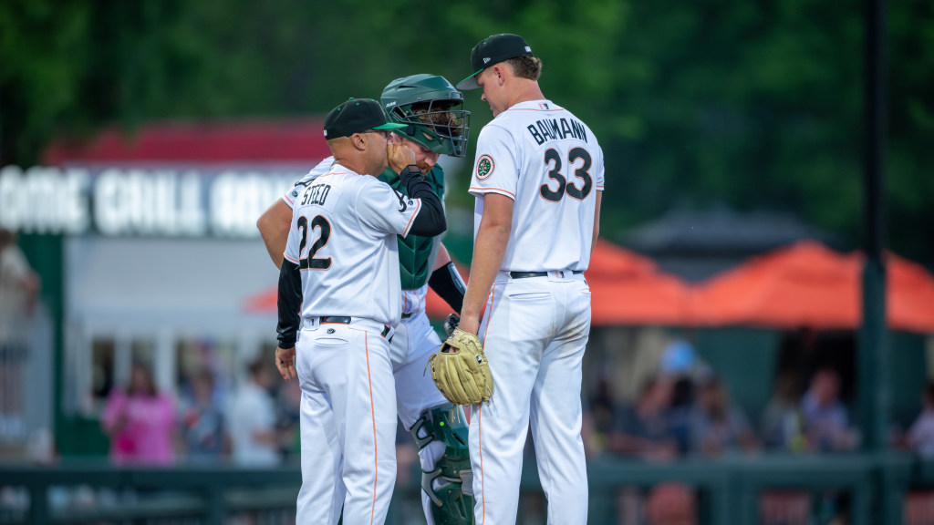 Pitching coach Mike Steed presided over the best starting pitching rotation in MiLB after June 1.