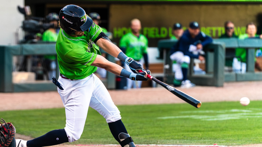Aaron Schunk drove in Gwinnett's lone run with an RBI double and also retired the only batter he faced as a pitcher.
