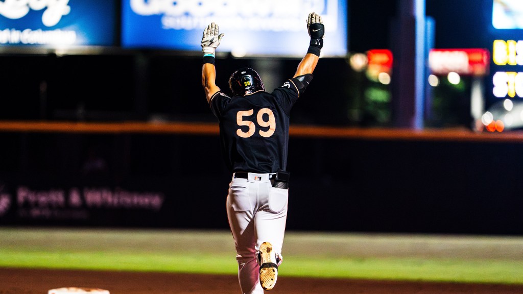 Carson Taylor launched the Clingstones' second grand slam of the season on Wednesday.