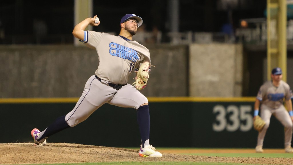 Alex Santos II, who pitched a 2.0-inning save Friday at Frisco, owns a 1.31 ERA over his last 13 outings, striking out 29 in 20.2 frames.