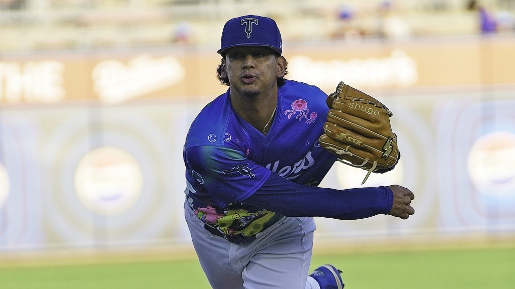 Tulsa starting pitcher Christian Zazueta worked four scoreless innings in the Drillers loss to Arkansas on Saturday night at ONEOK Field.