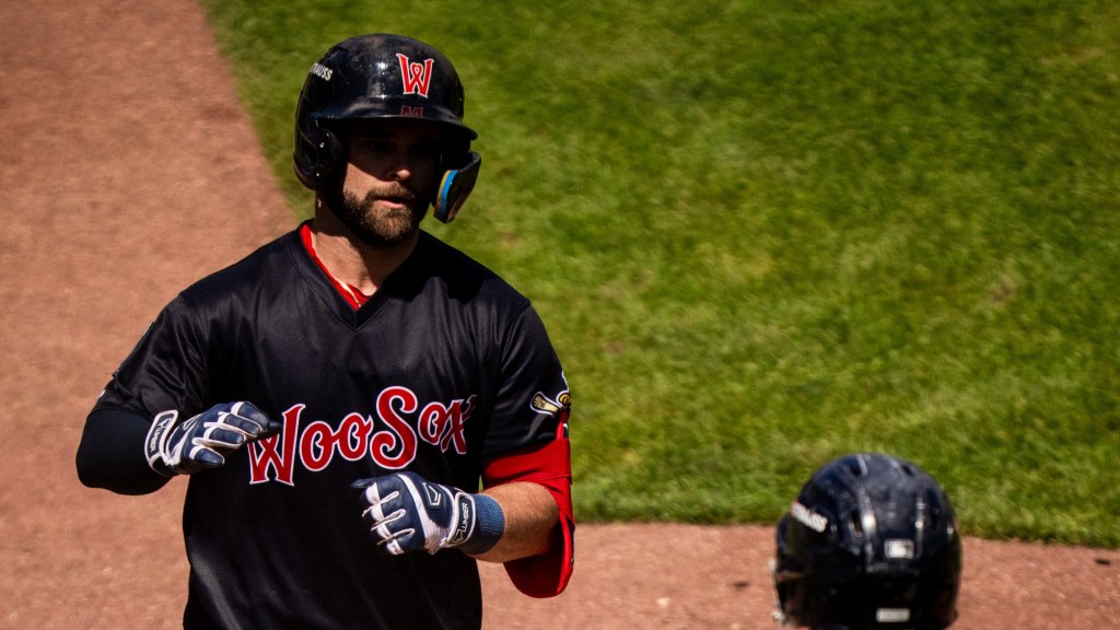 WooSox 3B Vinny Capra cracked a 2-run HR to help the Worcester Red Sox to a 10-4 victory over the Lehigh Valley IronPigs on Thursday afternoon at Polar Park.