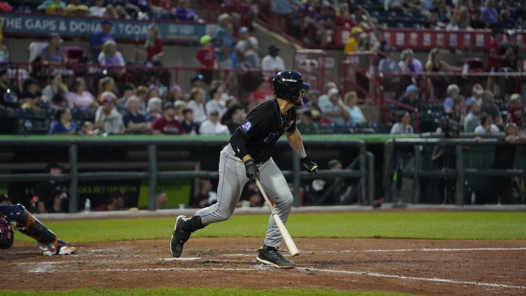 Jacob Cozart had two hits in Akron's loss on Friday night.