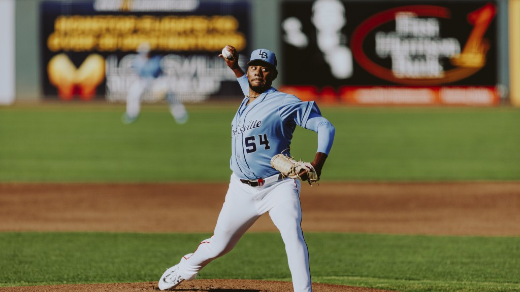 Hunter Greene hurls a pitch home in his rehab start.