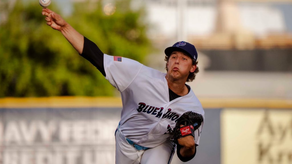 Karson Milbrandt produced an outstanding month of May for the Blue Wahoos to earn league honors.
