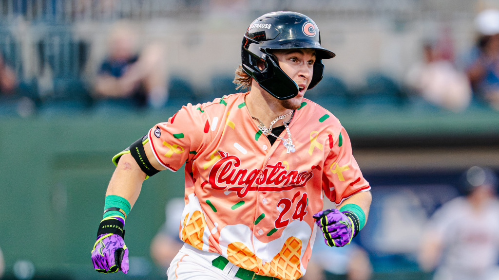 Eric Hartman connected on his first Double-A home run on Saturday night.