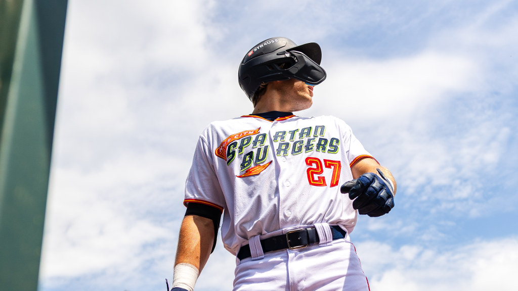 Maxton Martin stares out at Fifth Third Park.