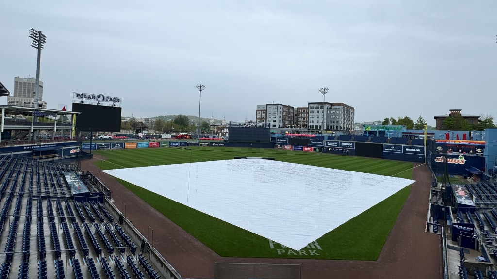 Saturday's game at Polar Park was postponed due to inclement weather.