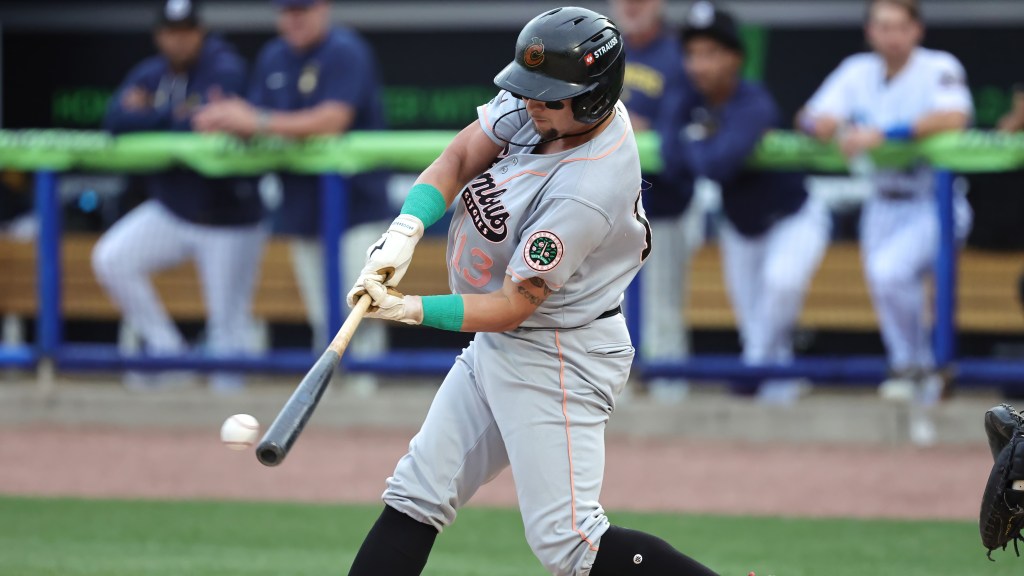 Cal Conley extended his on-base streak to 17 games on Tuesday night.