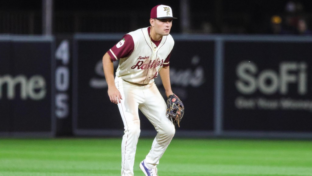 Wisconsin shortstop Brady Ebel doubled for his first extra-base hit as a Timber Rattler Thursday night.