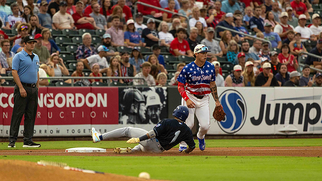 Kendall George returned to the Tulsa lineup in Saturday's win at Wichita. George singled on the first pitch of the game and promptly stole second base.