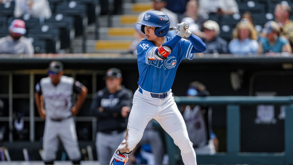 Comets infielder Hyeseong Kim collected three hits on Thursday night.