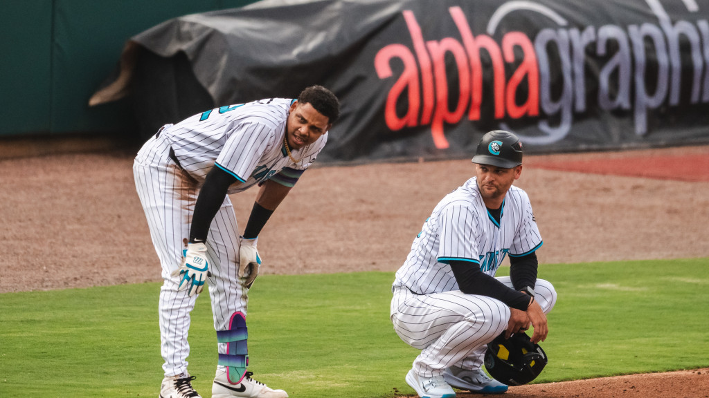 Junior Perez went 2-for-3 with an RBI double and a walk on Friday but it wasn't enough as the Knights fell to the RailRiders 5-3.