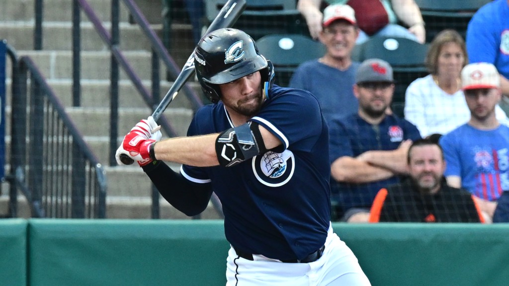 David Fry's bat remained red-hot Friday night against Omaha