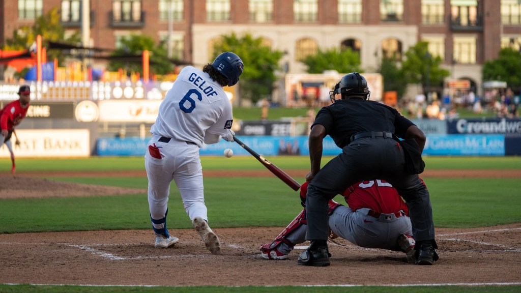 Jake Gelof hit his 17th home run of the season in Friday's come-from-behind win over Springfield that kept the Drillers in first place, one game in front of the Cardinals.