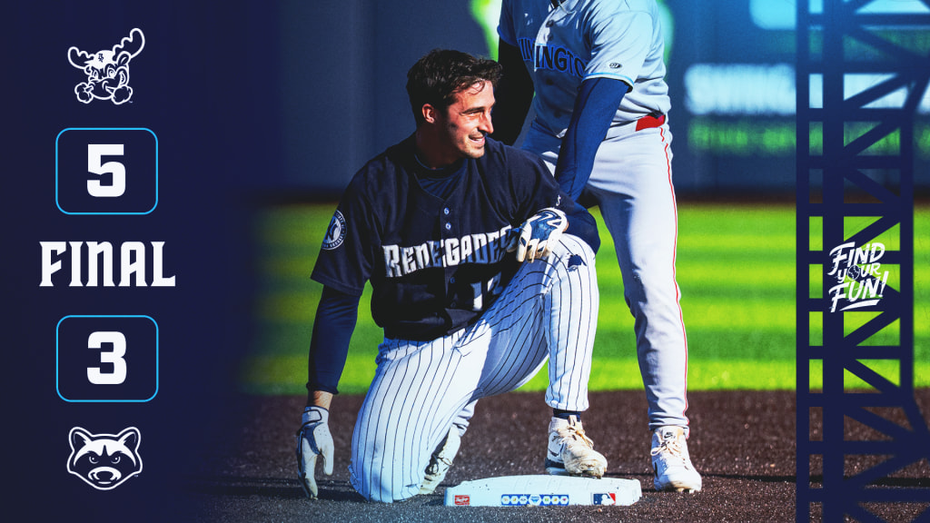 Eric Genther had two hits in the Renegades game with Wilmington on Wednesday.