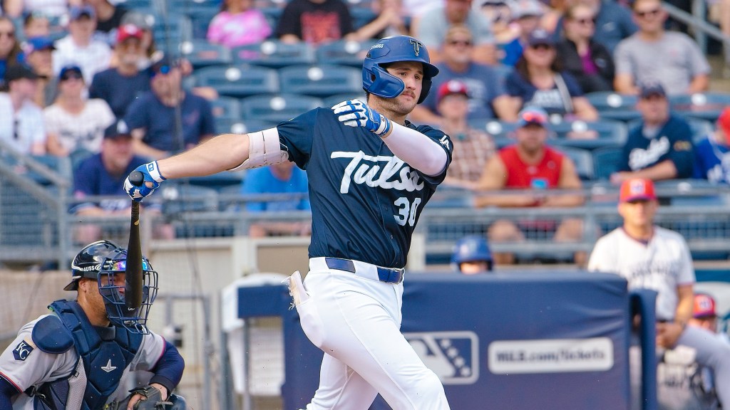 Joe Vetrano's fifth homer of the year in the second inning accounted for three of Tulsa's 14 runs in its victory over Northwest Arkansas on Monday night.