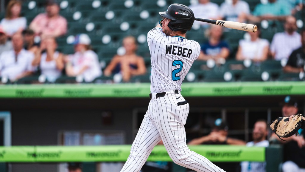 Andy Weber drove in his 54th run of the season on Friday but the Knights fell to the Tides 3-1.