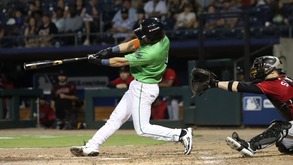Brett Wisely tied career highs for hits (4) and RBIs (5) on Thursday night in Charlotte.