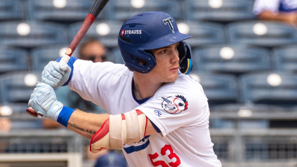Mike Sirota had three hits in Sunday's win, including his first-ever Double-A home run.