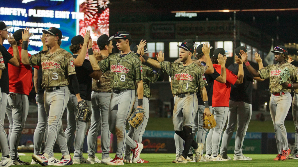 The Travelers celebrated a win on Saturday night.