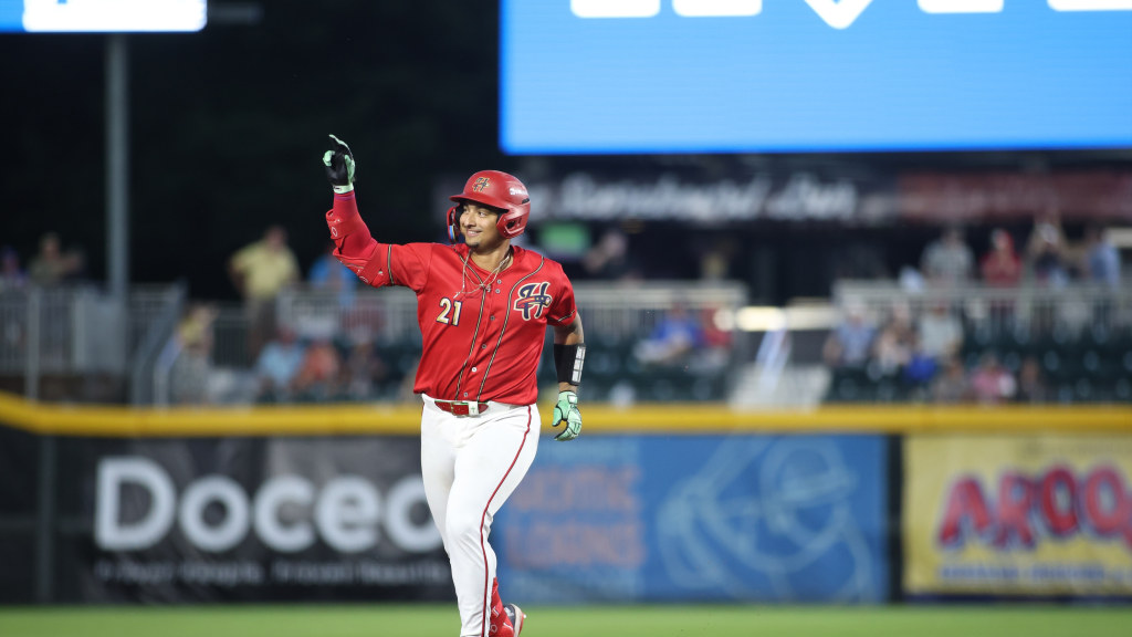 Max Romero continues launching home runs, tonight hitting his seventh in as many games