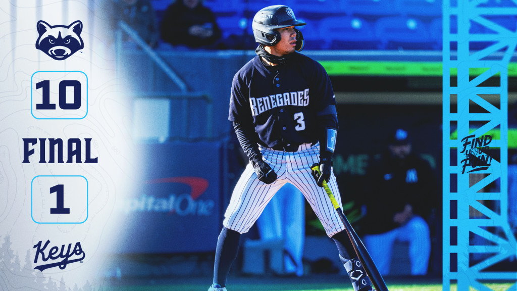 Josue Gonzalez homered and drove in three runs in the Renegades win at Frederick.