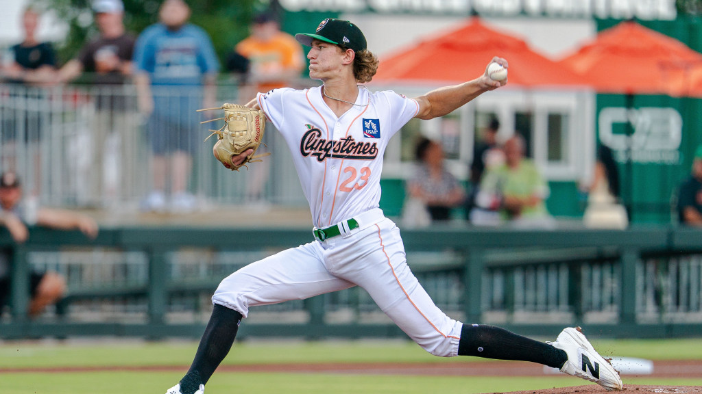 Cam Caminiti recovered from an early home run to deliver a strong Double-A debut at Synovus Park.