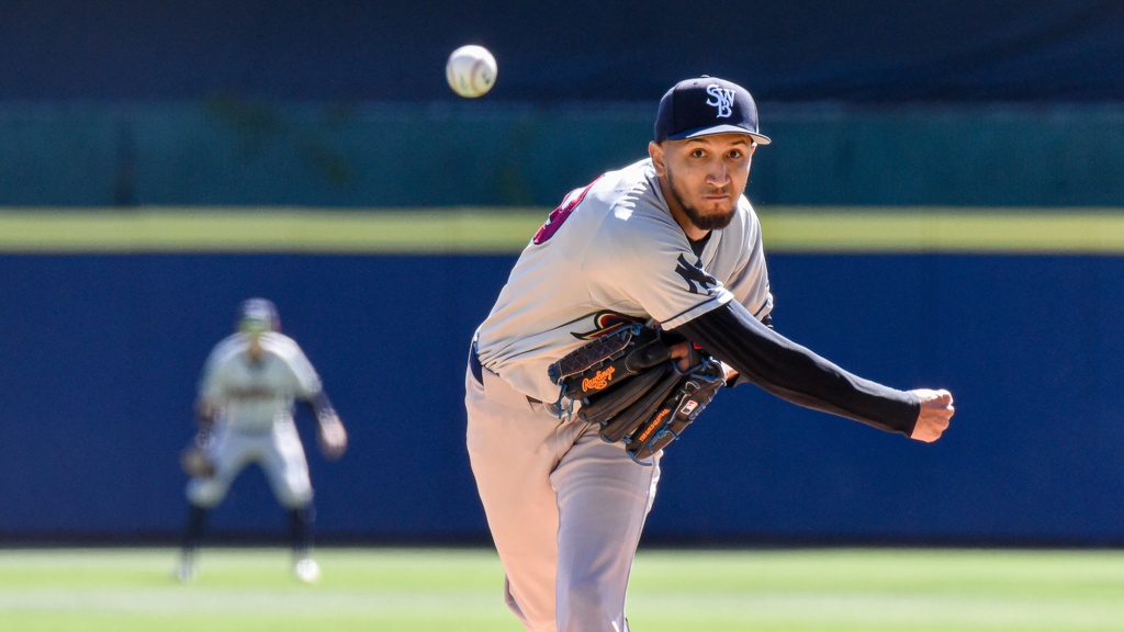 Elmer Rodriguez has posted a 2.93 ERA in 12 appearances for the RailRiders this season.