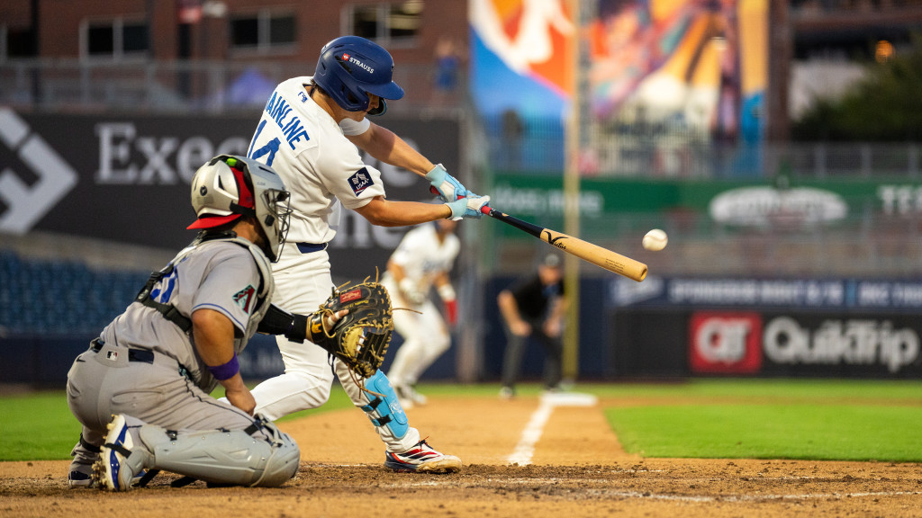 Elijah Hainline drove in Tulsa's lone run in Wednesday's extra-innings loss to Amarillo.