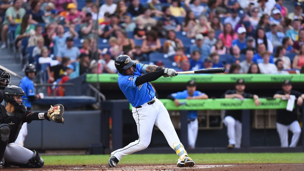 Alfonsin Rosario picked up two hits in Akron's win.