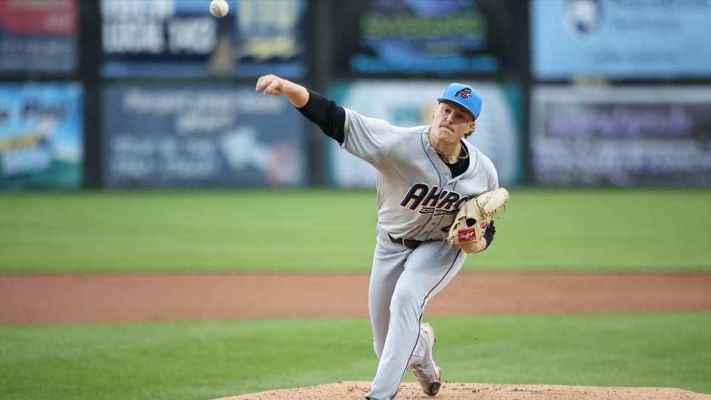 Khal Stephen delivers a pitch against the Harrisburg Senators on Thursday at FNB Field.