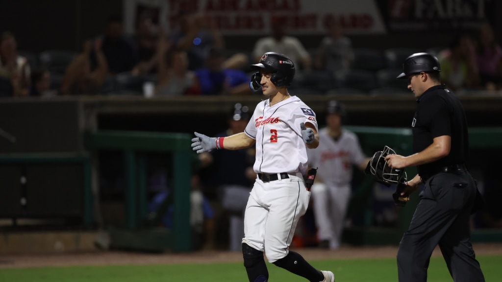 Sammy Siani celebrated one of his two home runs.