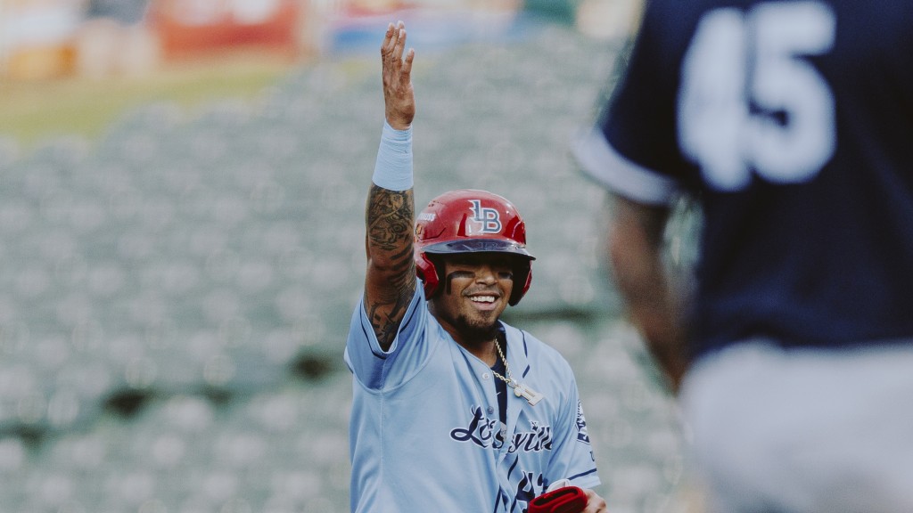 Orlando Arcia drove in three of the Bats' four runs in Thursday's win.
