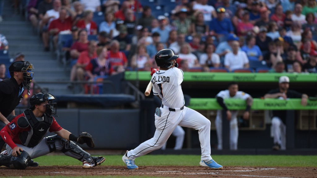 Maick Collado drove in three in Akron's loss on Saturday, July 4.