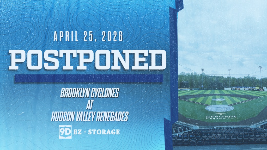The Renegades game against Brooklyn was postponed on Saturday due to rain.