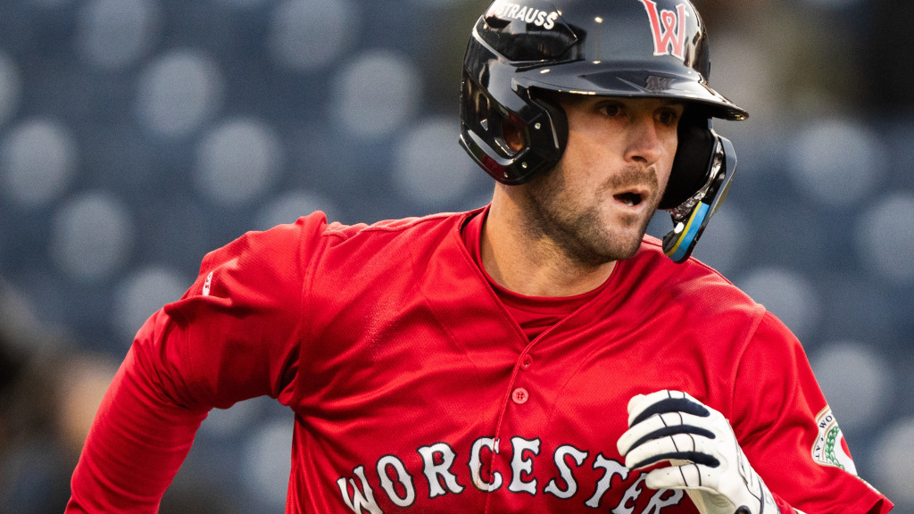 Jason Delay hit his first home run of the season and drove in a pair for Worcester